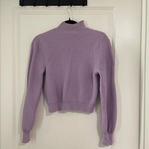 Zara Purple turtleneck sweater